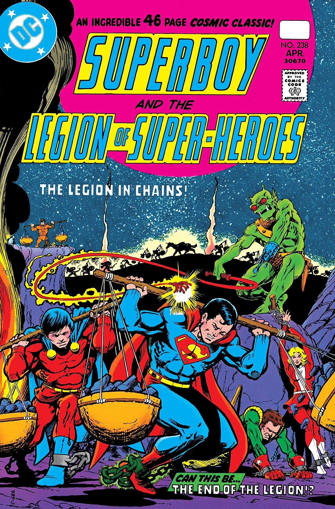 Superboy & the Legion of Super-Heroes #238 cover
