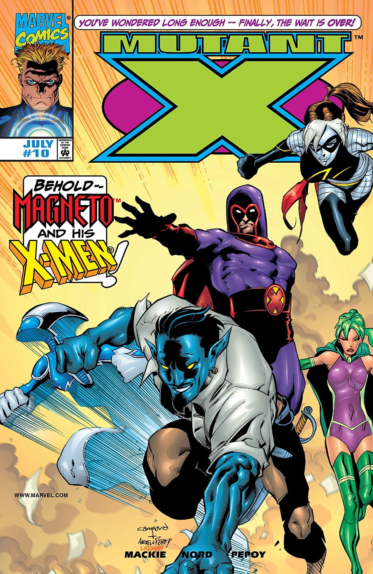 Mutant X #10 cover