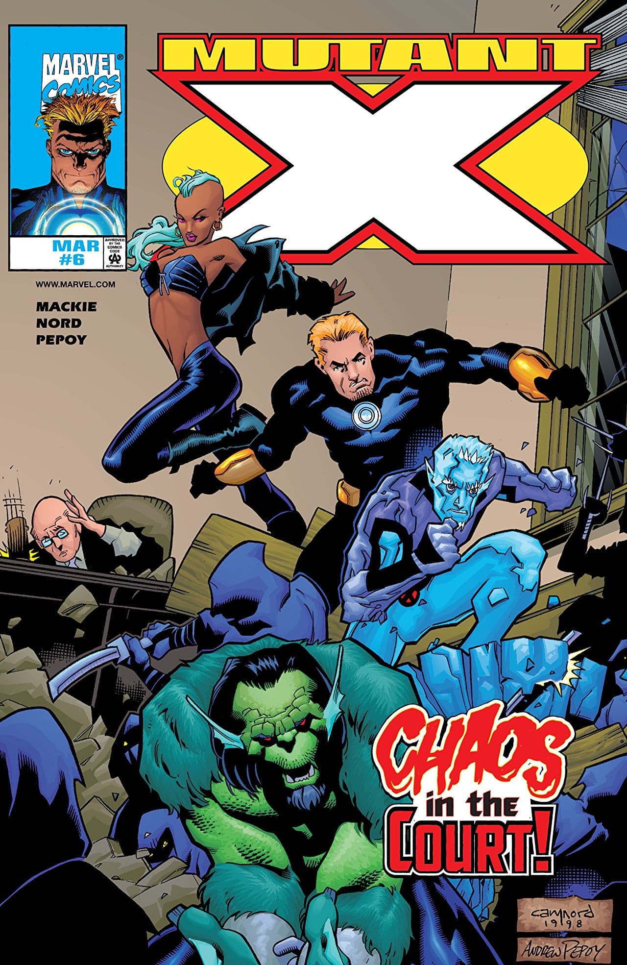 Mutant X #6 cover