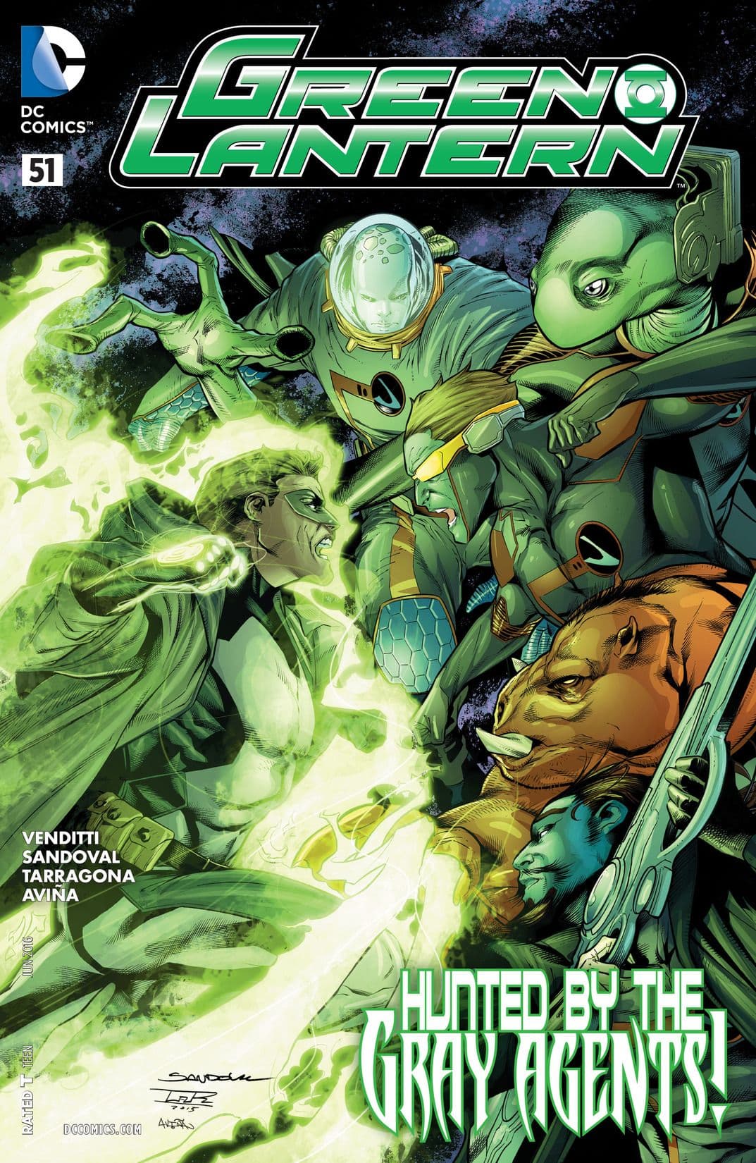 Green Lantern #51 cover
