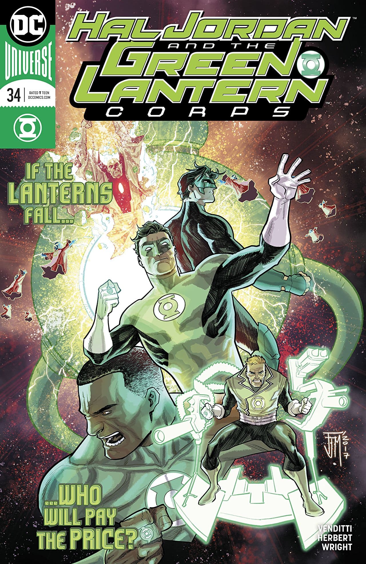 Hal Jordan & The Green Lantern Corps #34 cover