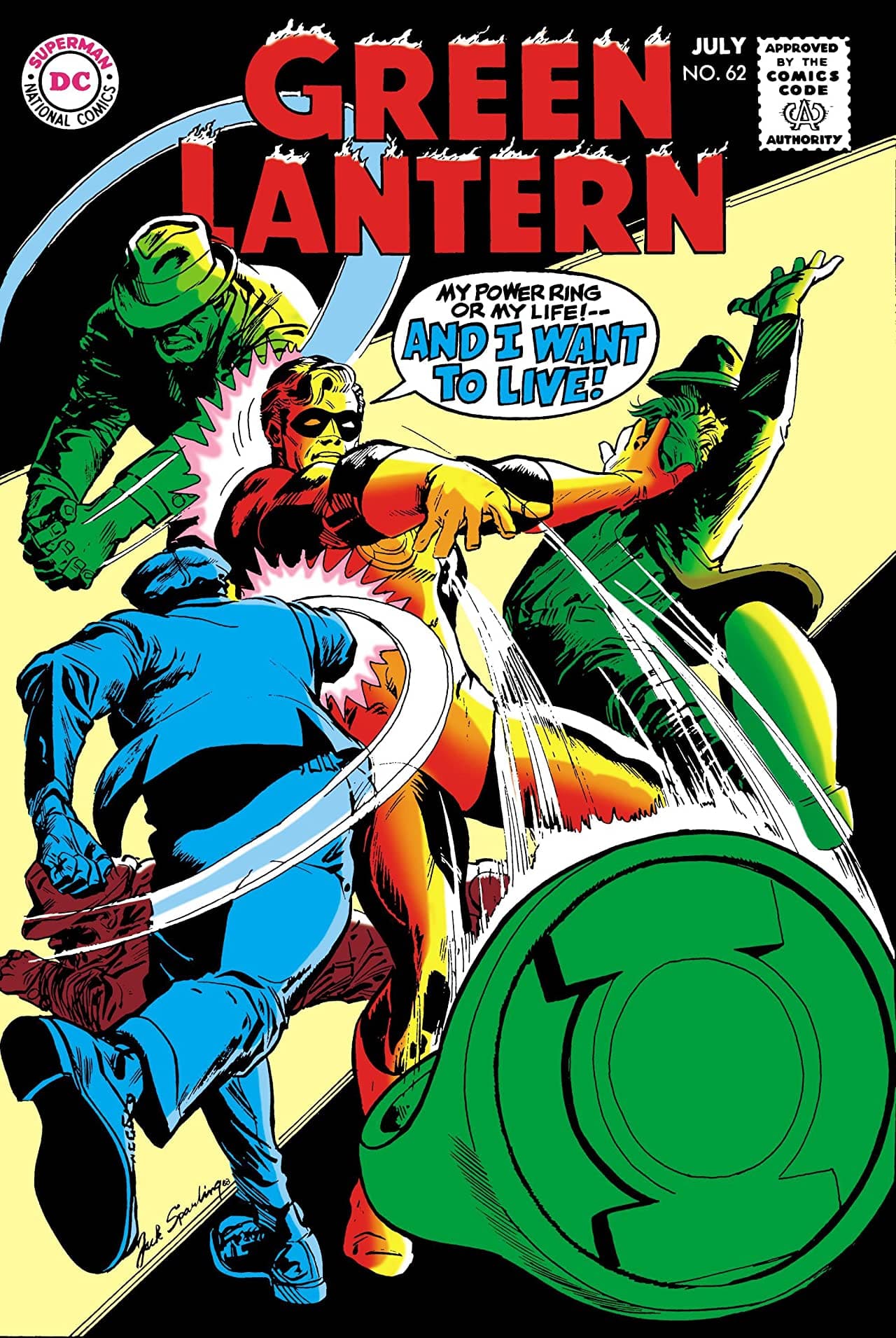 Green Lantern #62 cover