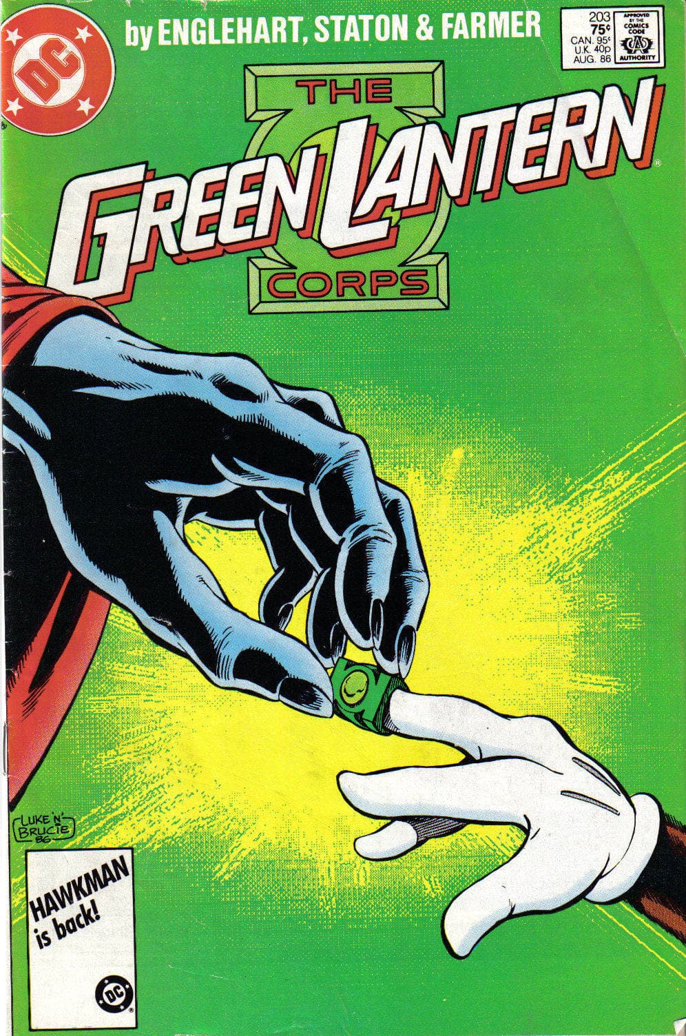 Green Lantern #203 cover