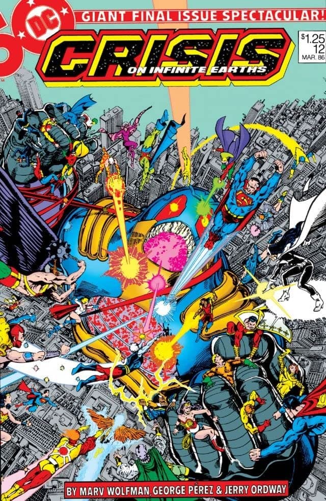 Crisis on Infinite Earths #12 cover