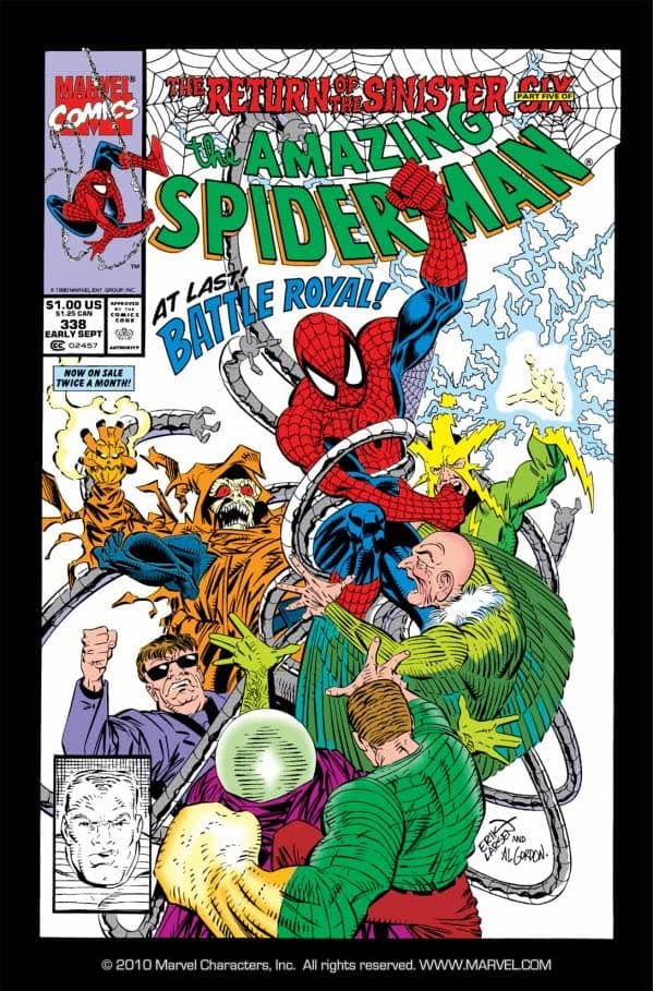The Amazing Spider-Man #338 cover