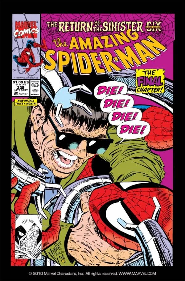 The Amazing Spider-Man #339 cover