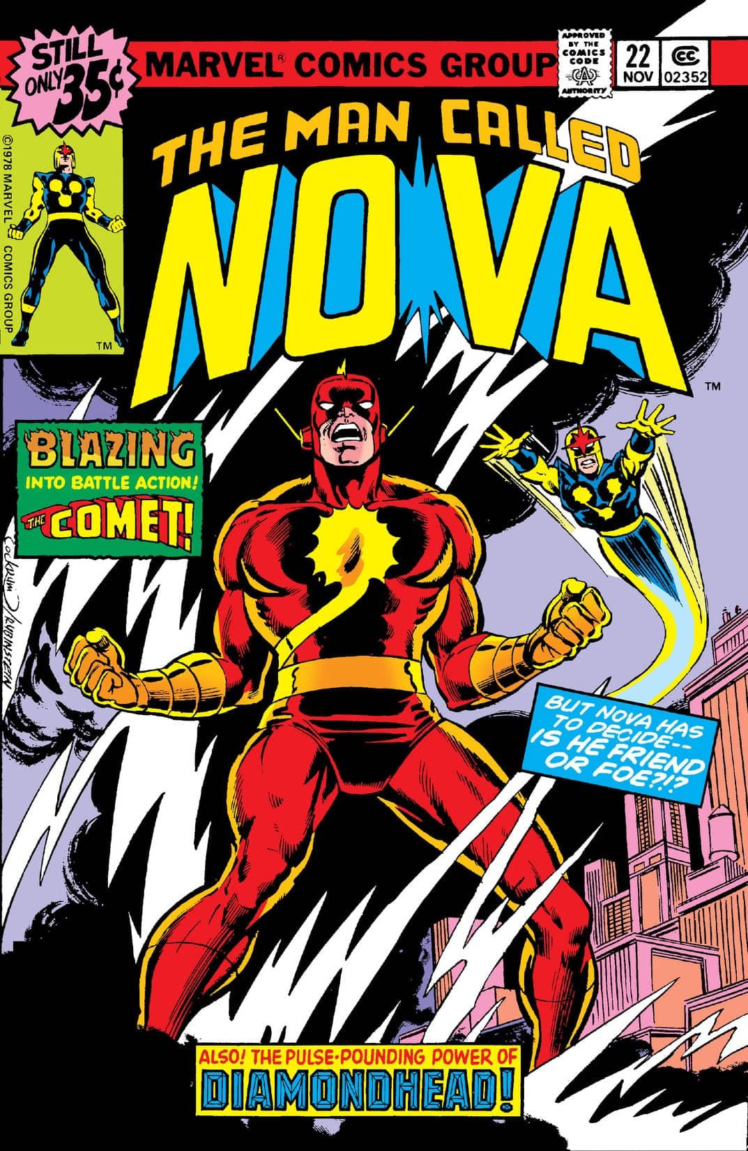 The Man Called Nova #22 cover
