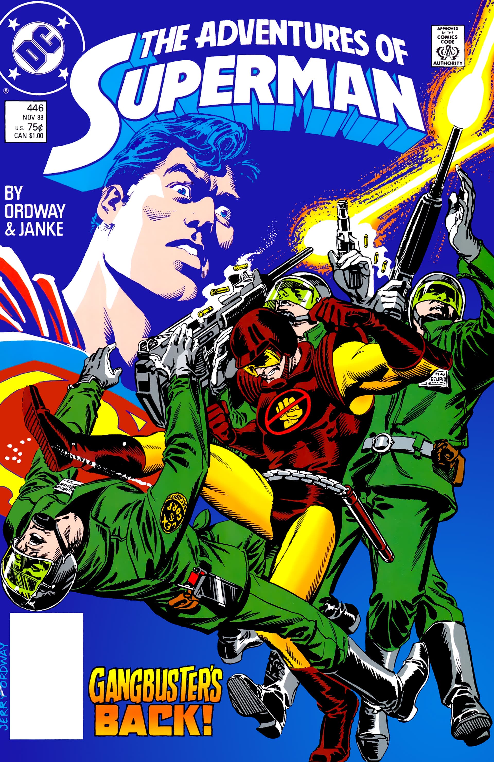 Adventures of Superman #446 cover