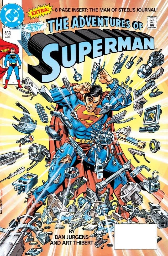 Adventures of Superman #468 cover