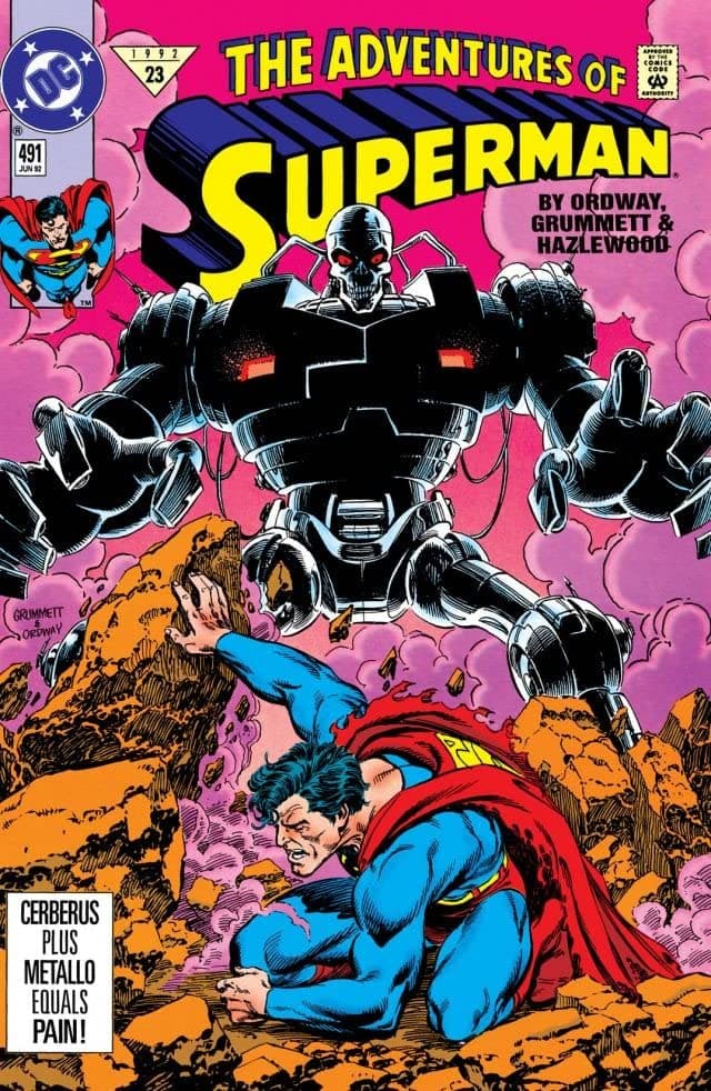 Adventures of Superman #491 cover