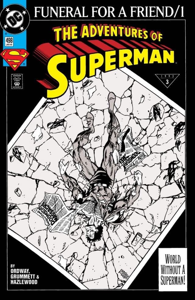 Adventures of Superman #498 cover