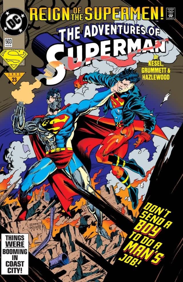 Adventures of Superman #503 cover