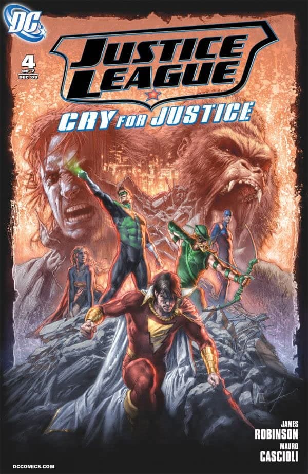 Justice League: Cry for Justice #4 cover