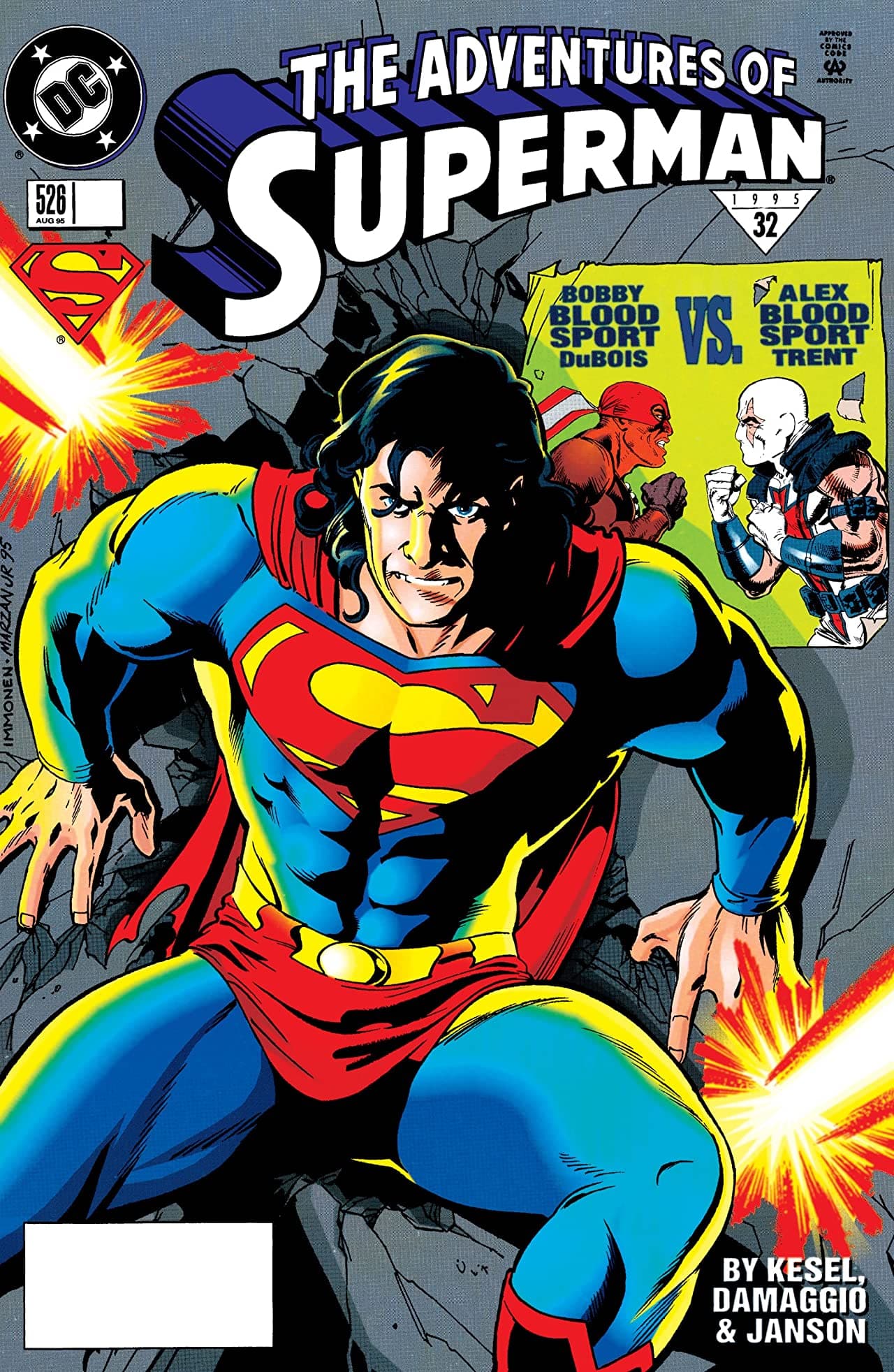 Adventures of Superman #526 cover