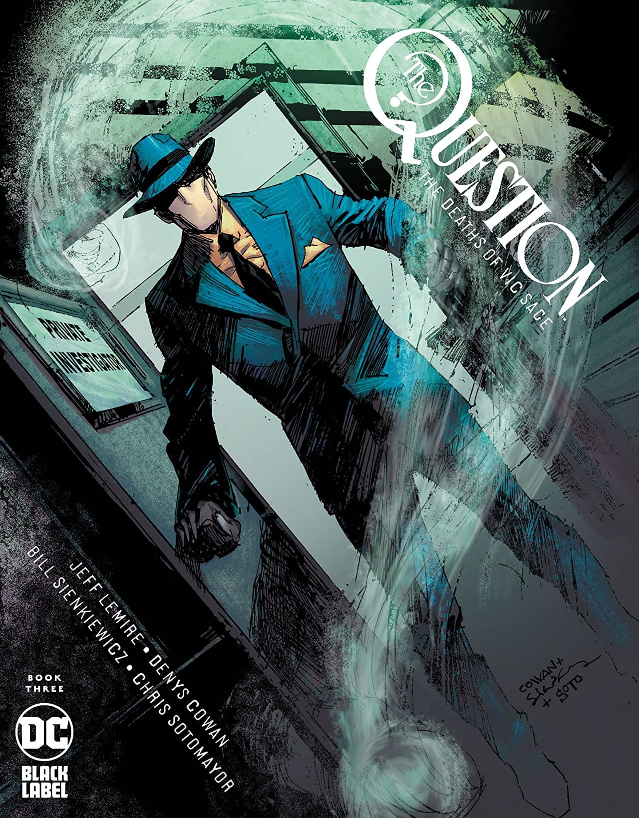 The Question: The Deaths of Vic Sage #3 cover