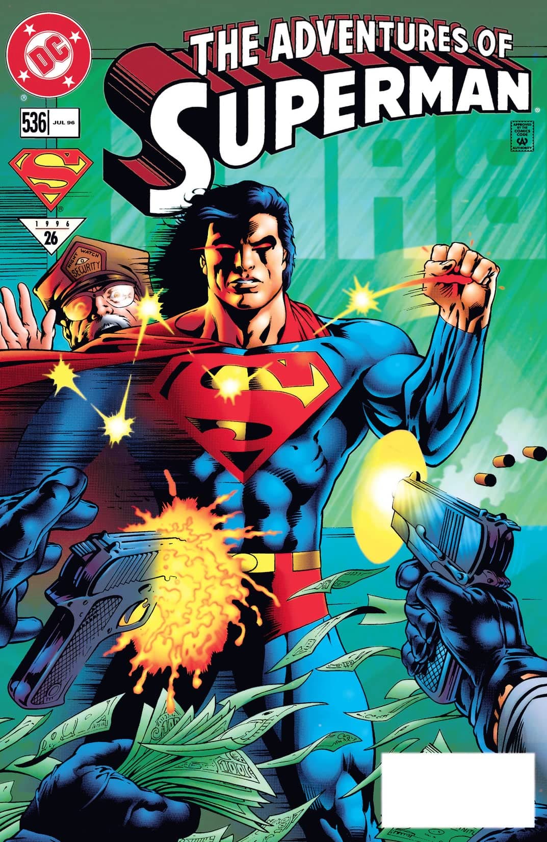 Adventures of Superman #536 cover