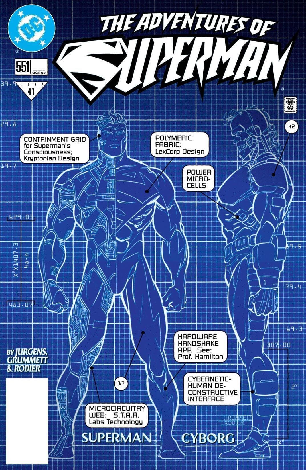 Adventures of Superman #551 cover