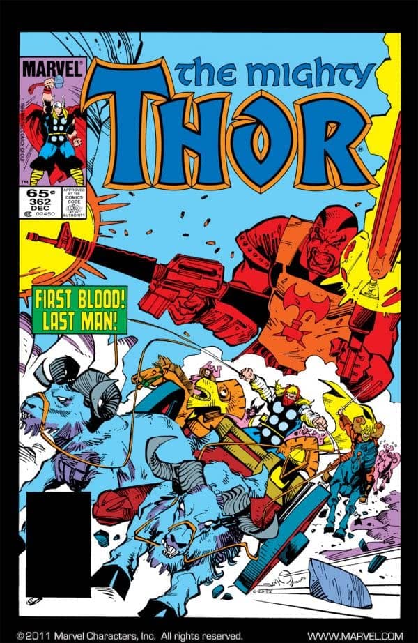 Thor #362 cover