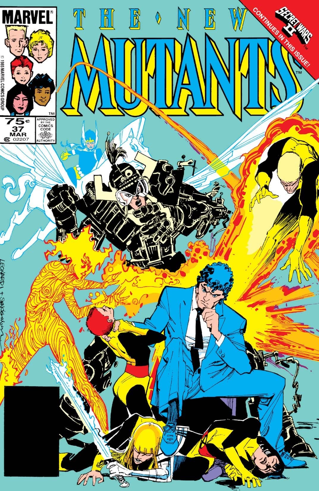 The New Mutants #37 cover