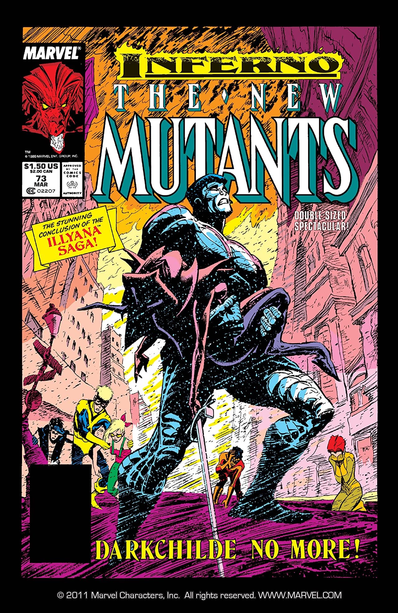 The New Mutants #73 cover