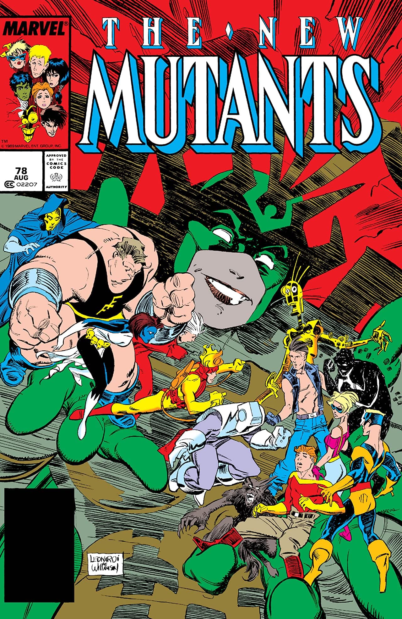 The New Mutants #78 cover
