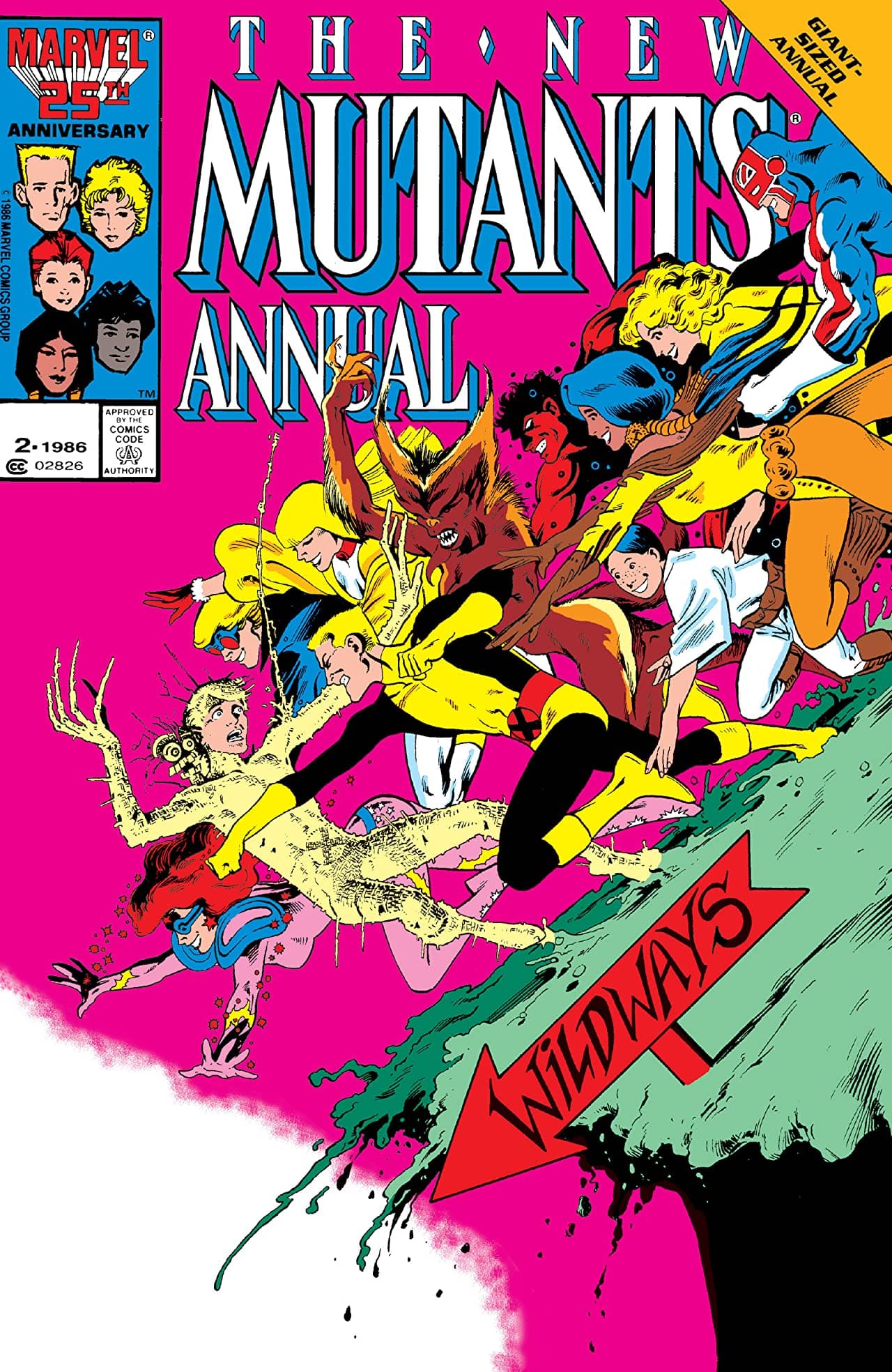 The New Mutants Annual #2 cover