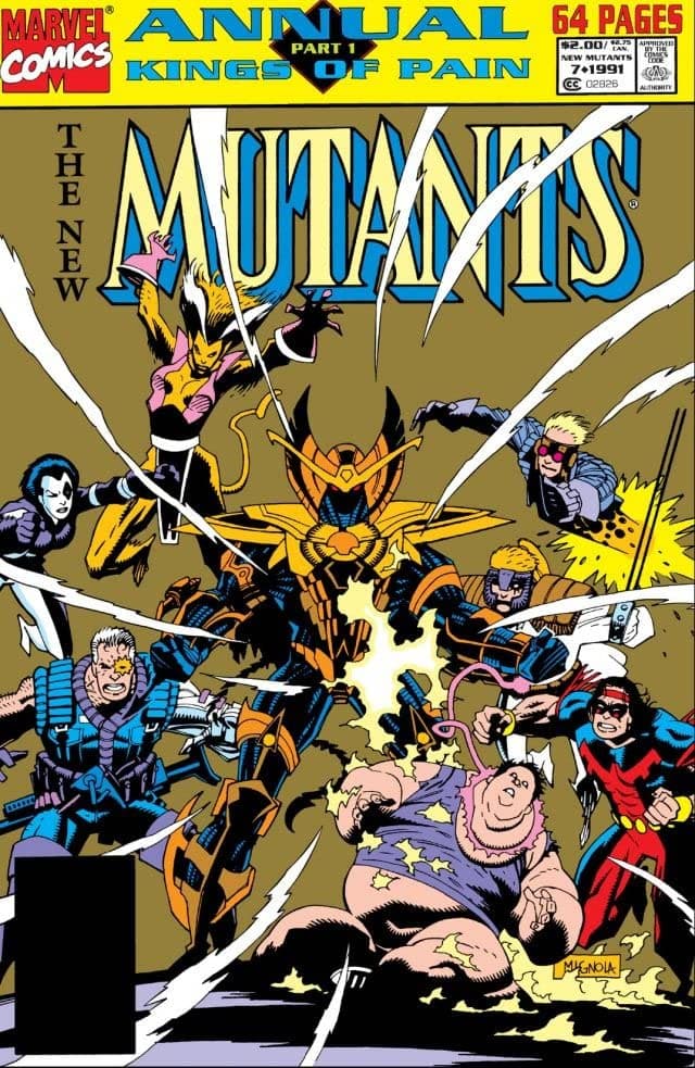 The New Mutants Annual #7 cover