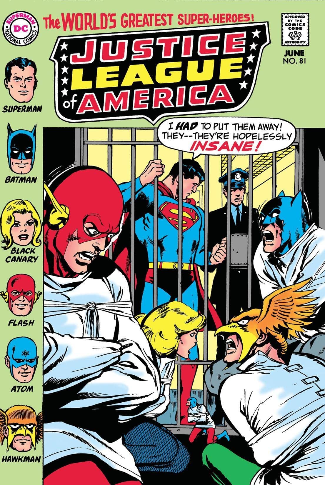 Justice League of America #81 cover