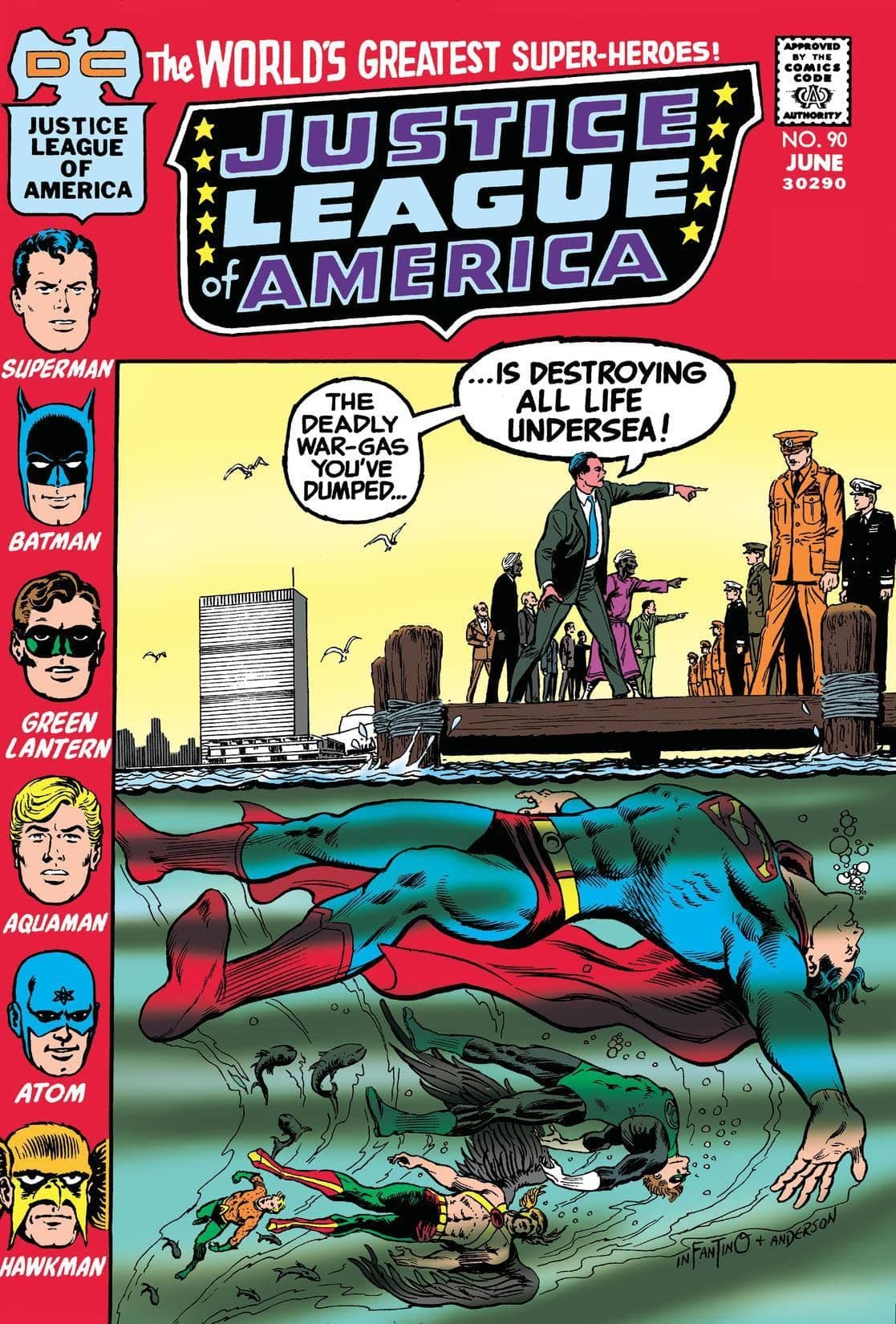 Justice League of America #90 cover