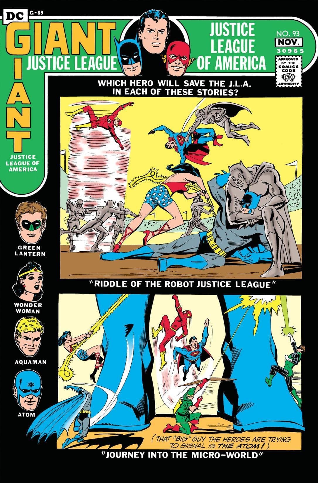 Justice League of America #93 cover