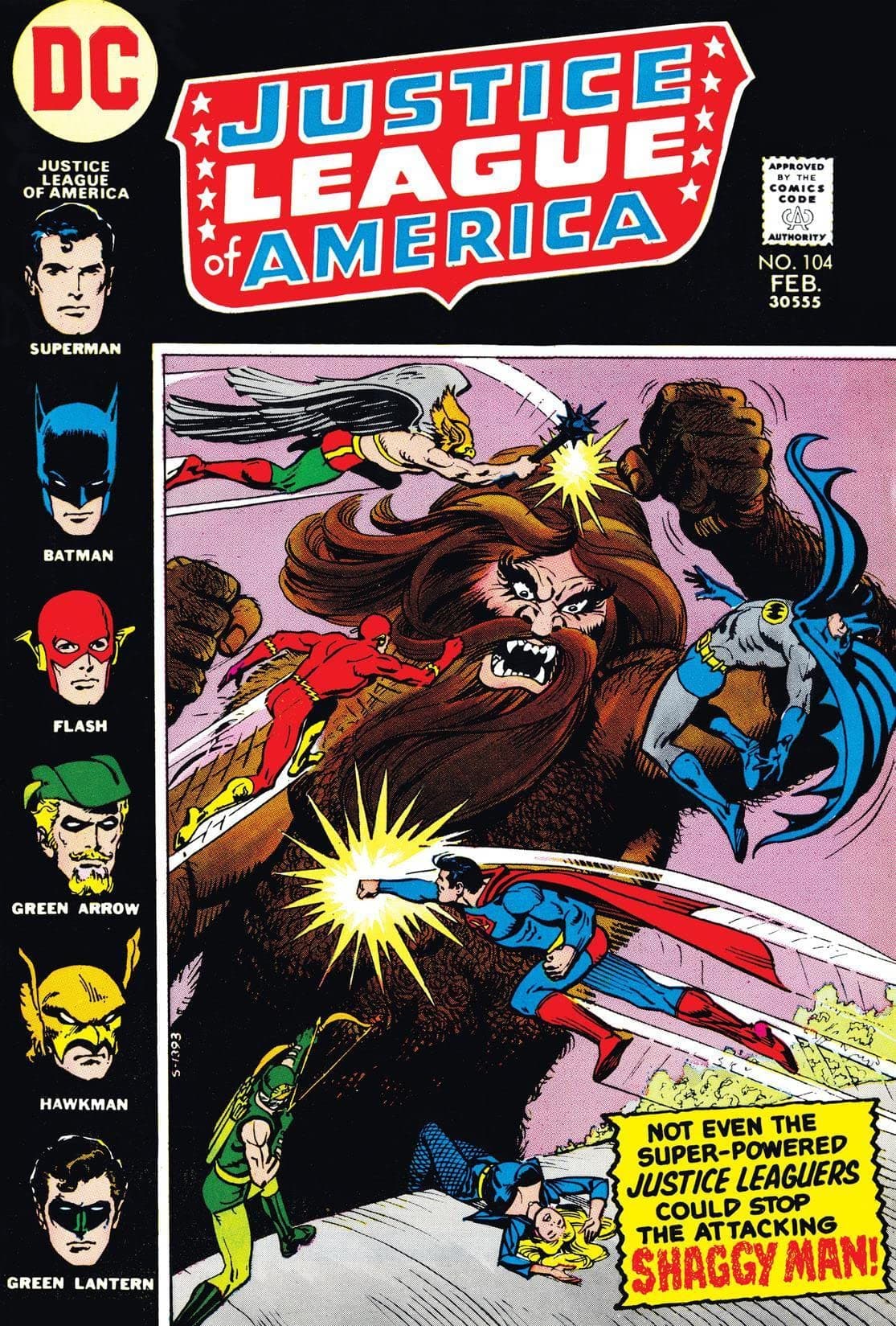 Justice League of America #104 cover
