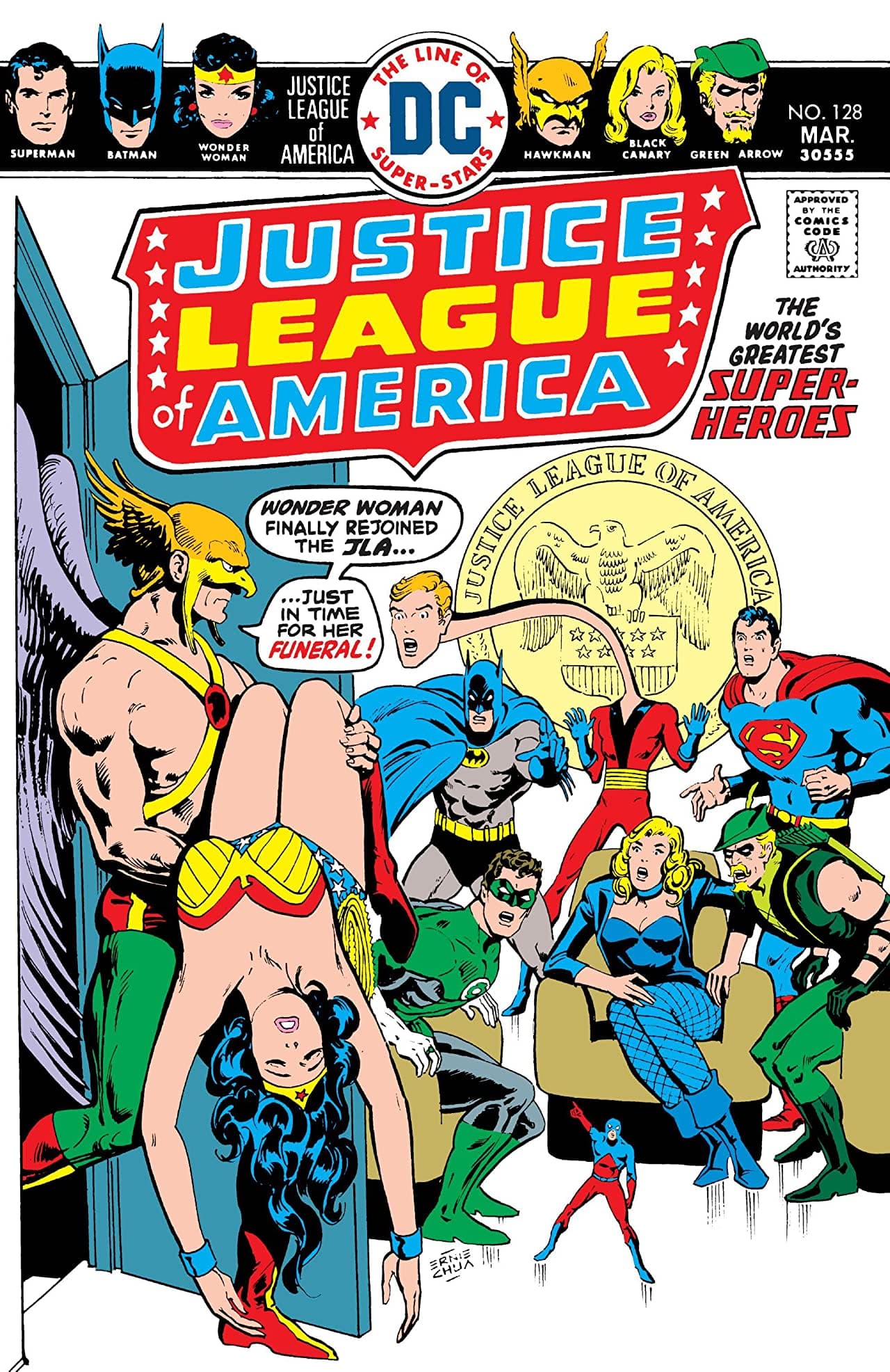 Justice League of America #128 cover