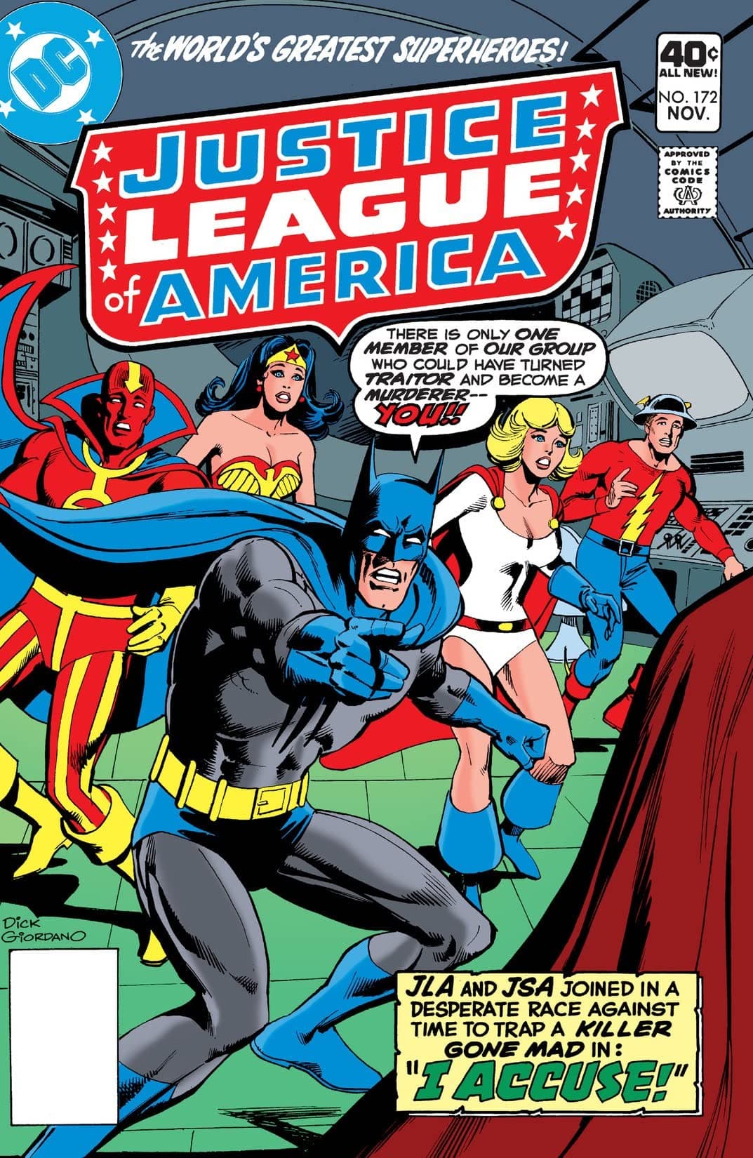 Justice League of America #172 cover