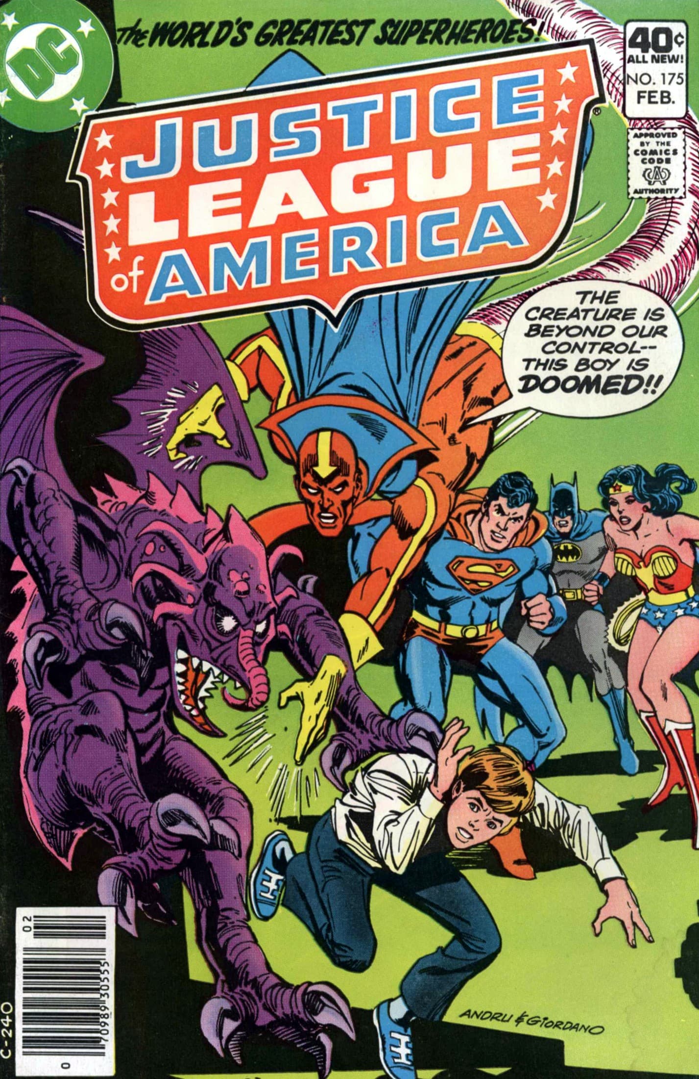 Justice League of America #175 cover