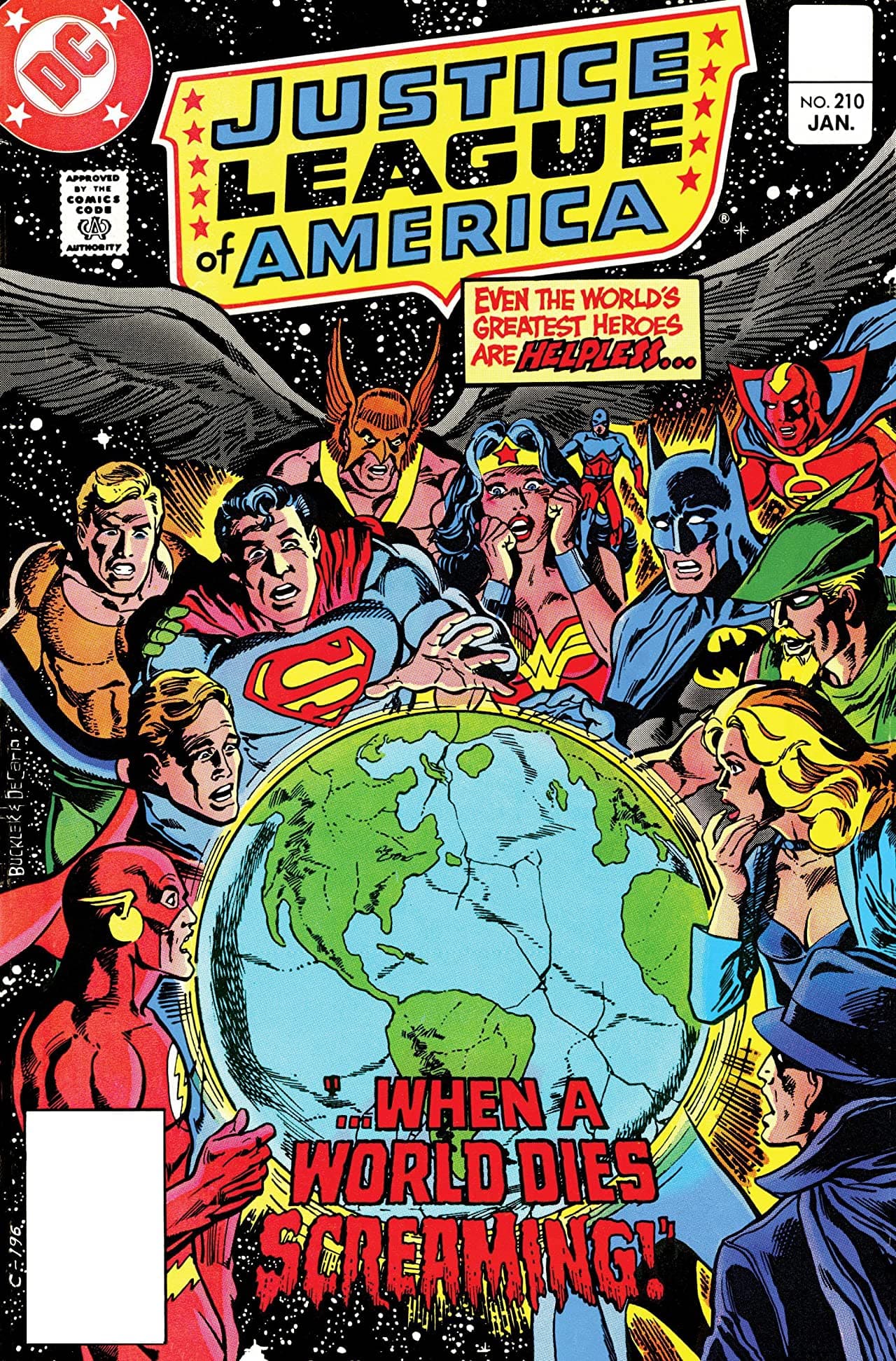 Justice League of America #210 cover