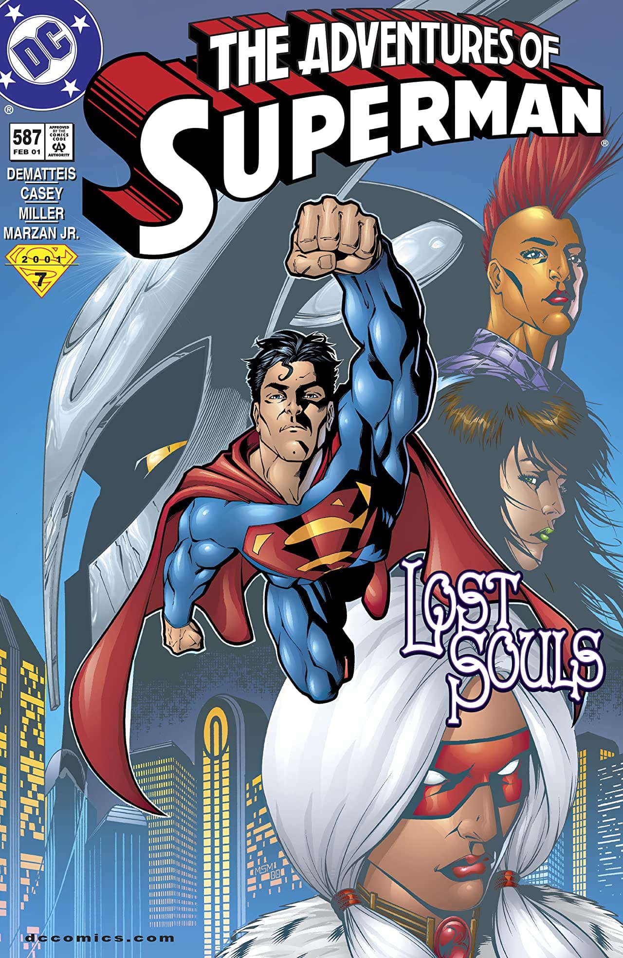 Adventures of Superman #587 cover