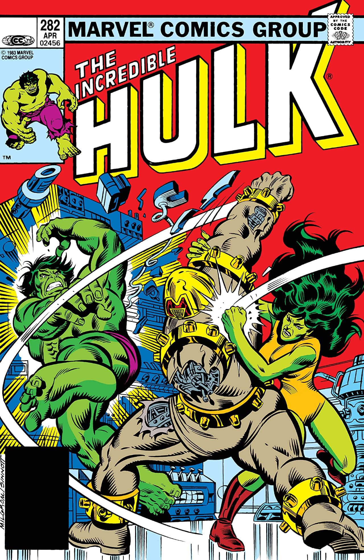 The Incredible Hulk #282 cover