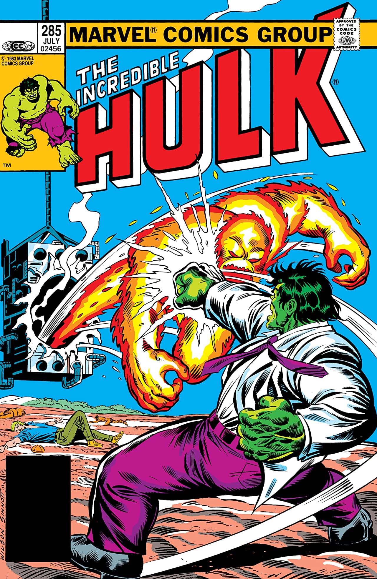 The Incredible Hulk #285 cover