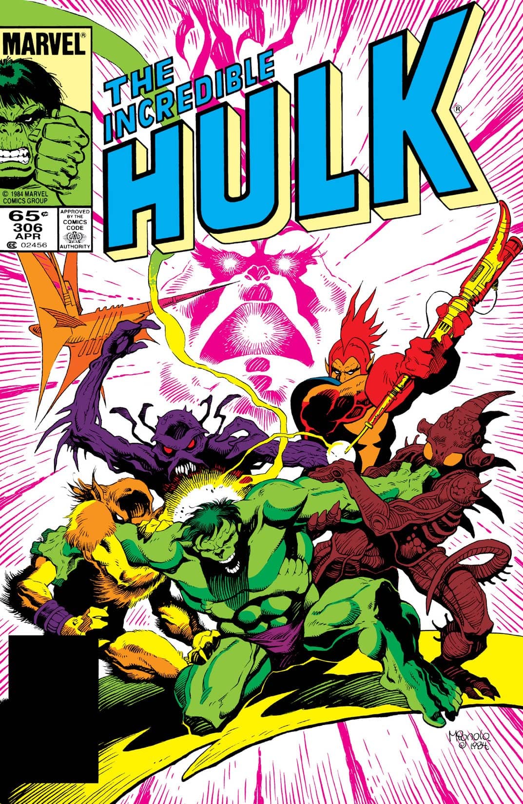 The Incredible Hulk #306 cover