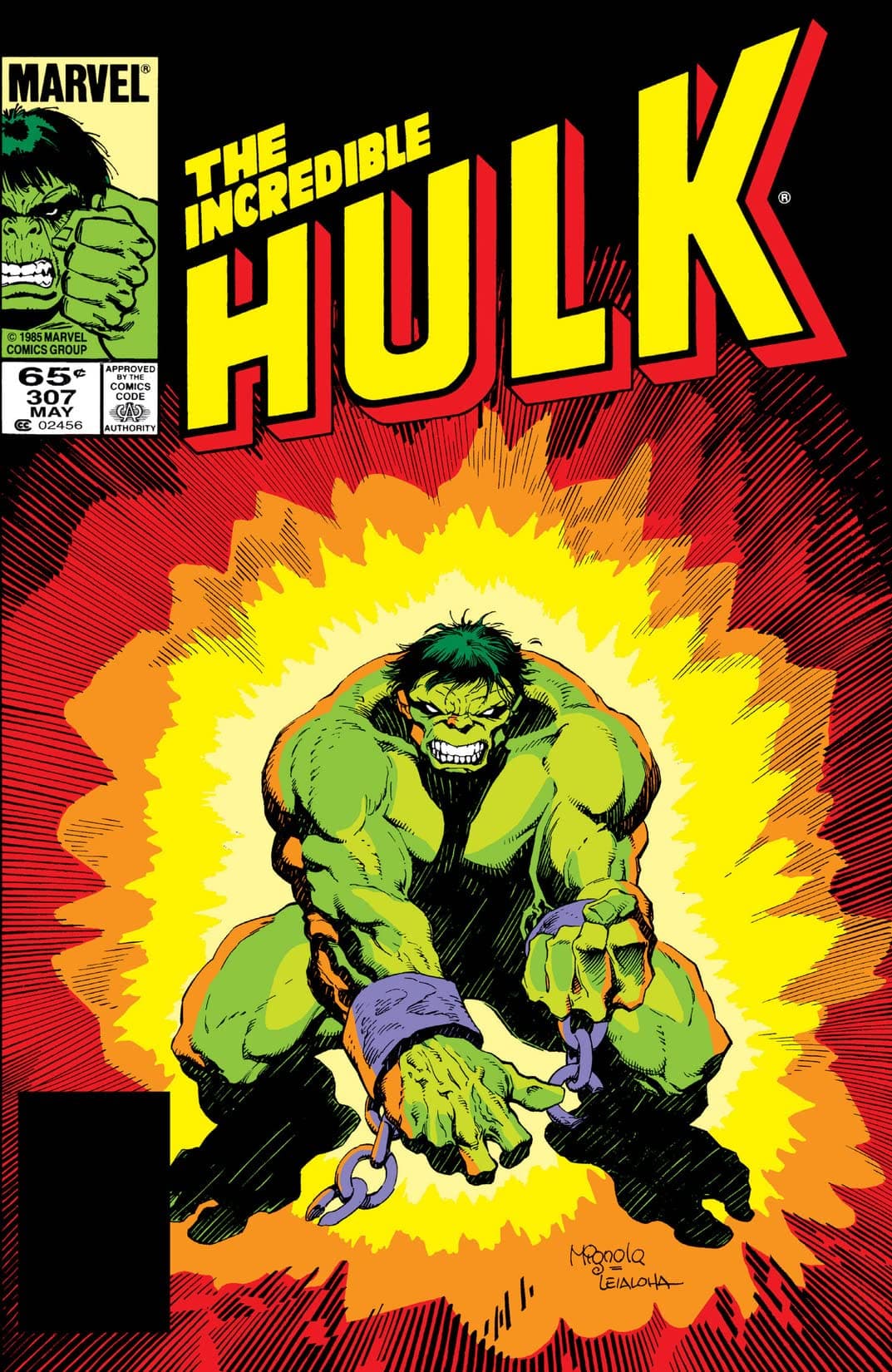 The Incredible Hulk #307 cover
