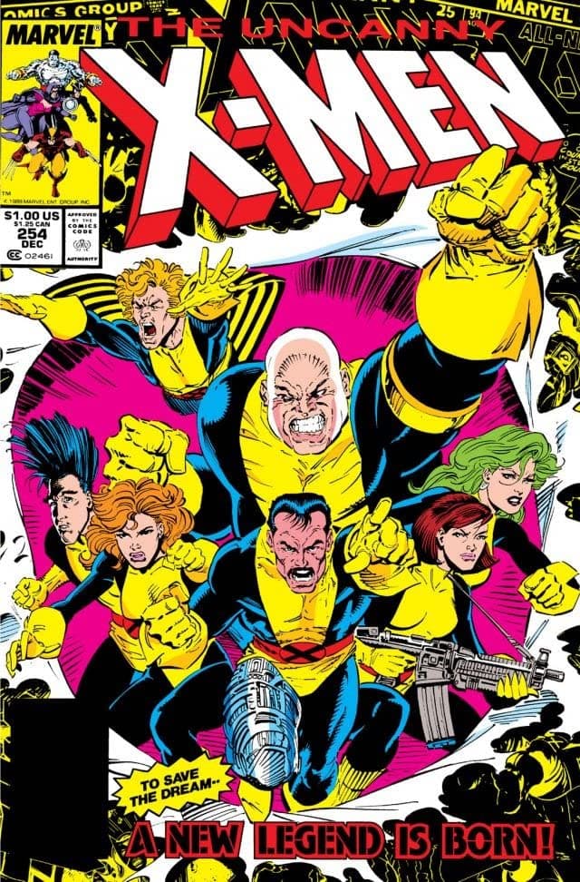 The Uncanny X-Men #254 cover