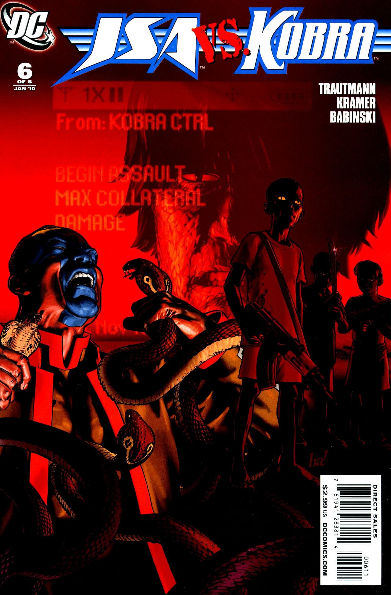 JSA vs. Kobra #6 cover