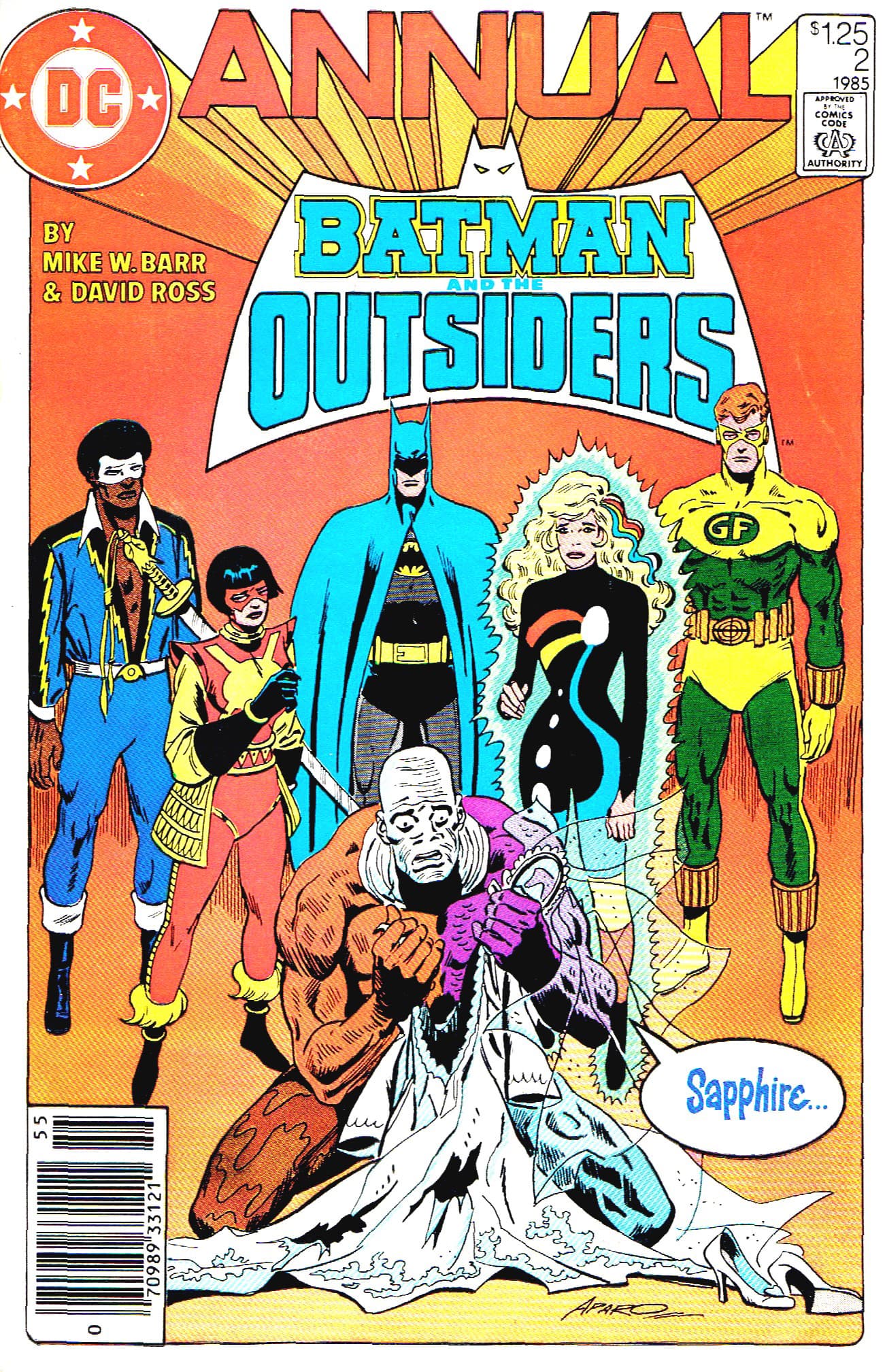 Batman and the Outsiders Annual #2 cover