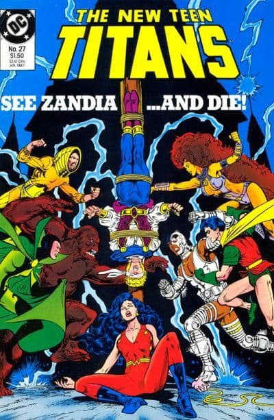 The New Teen Titans #27 cover