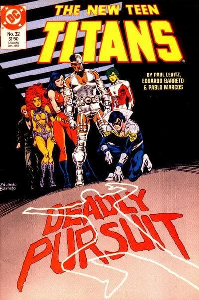 The New Teen Titans #32 cover