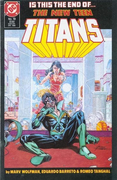 The New Teen Titans #19 cover