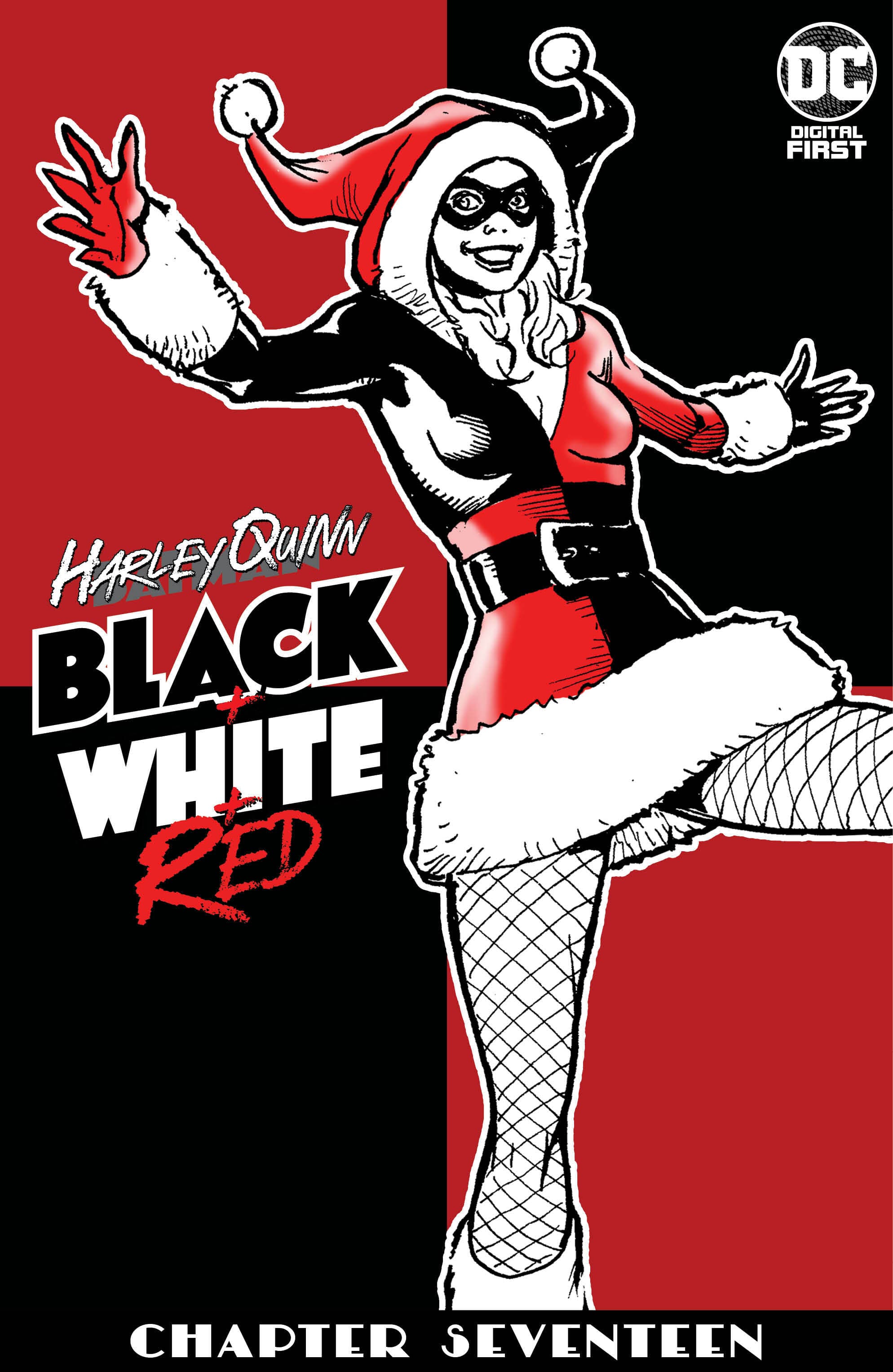 Harley Quinn Black + White + Red #17