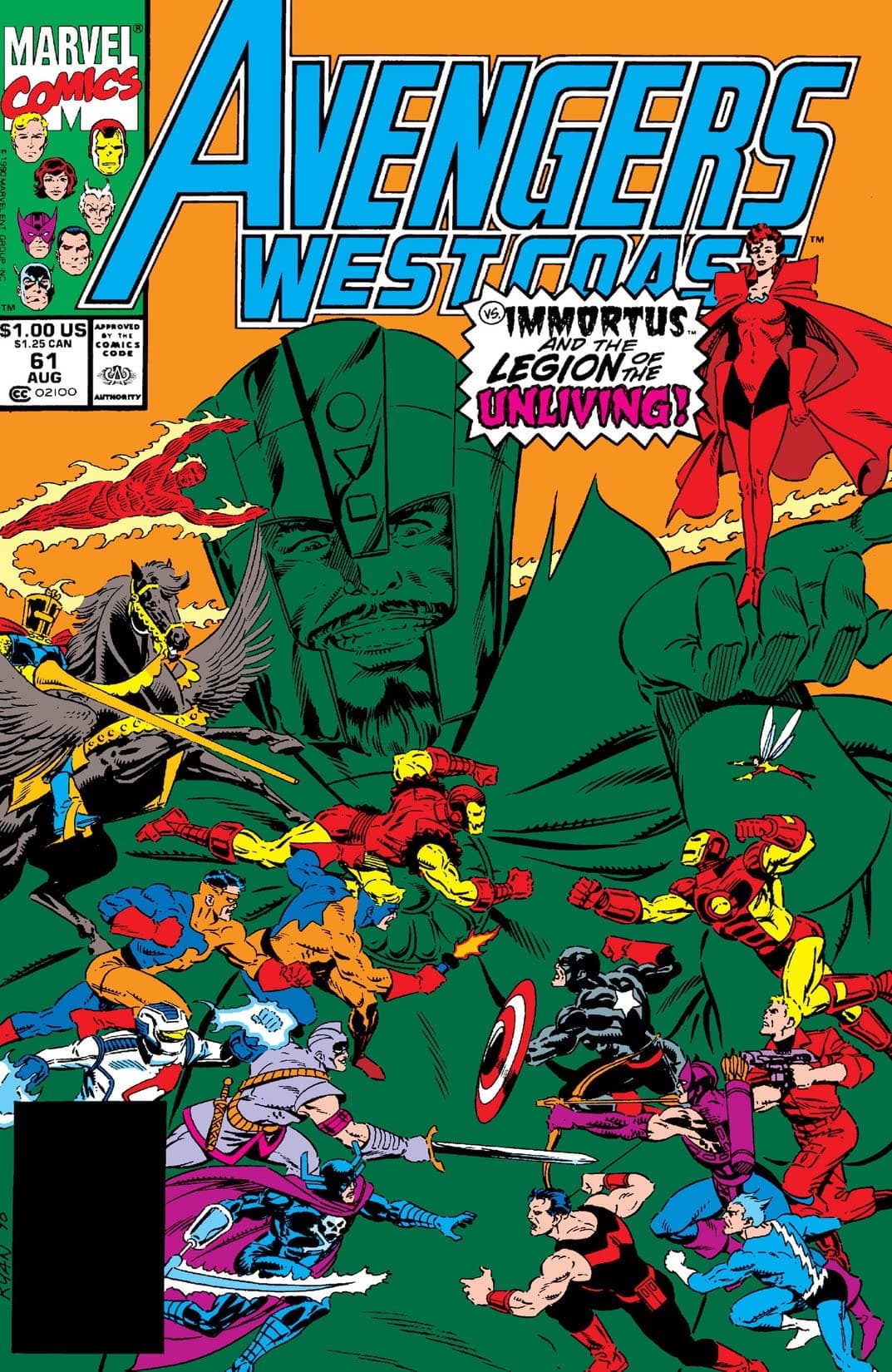 Avengers West Coast #61 cover