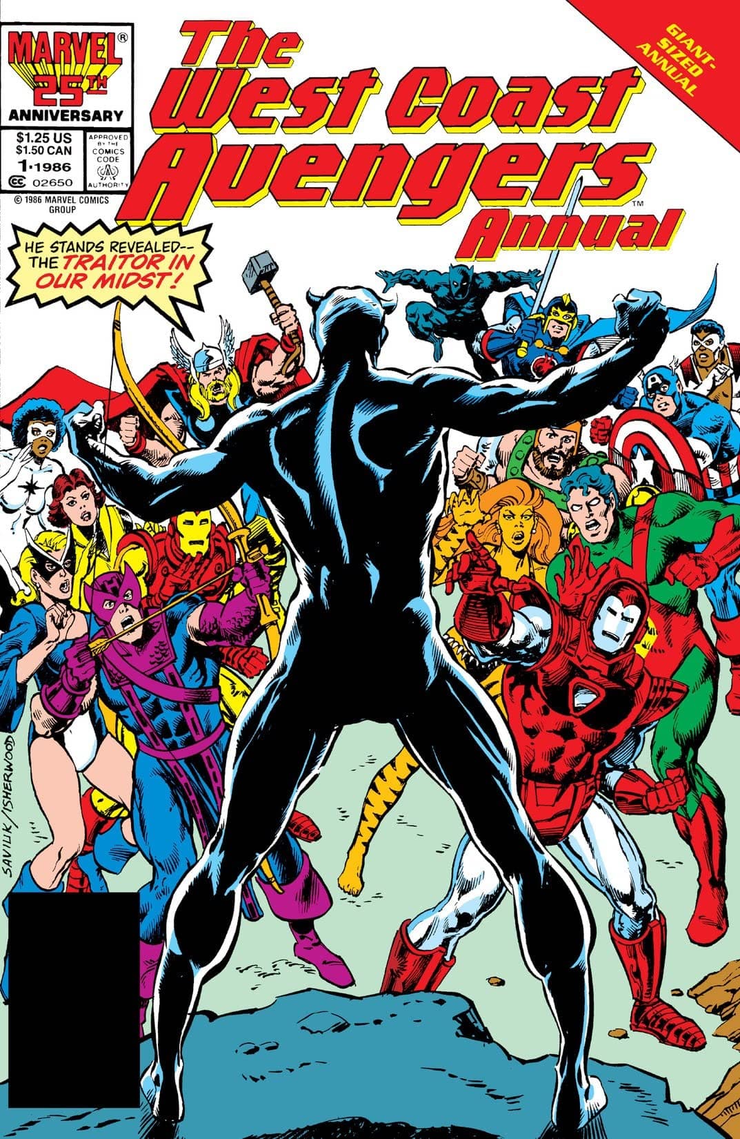 The West Coast Avengers Annual cover — © Marvel Comics