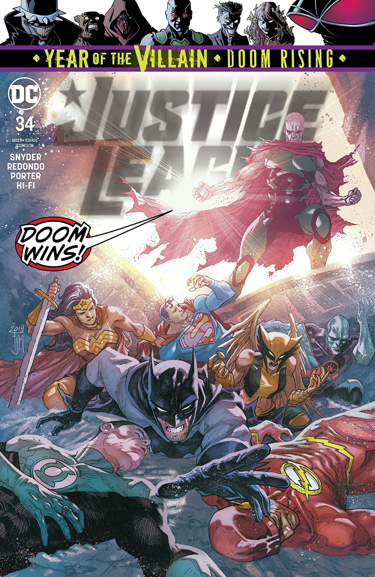 Justice League #34 cover